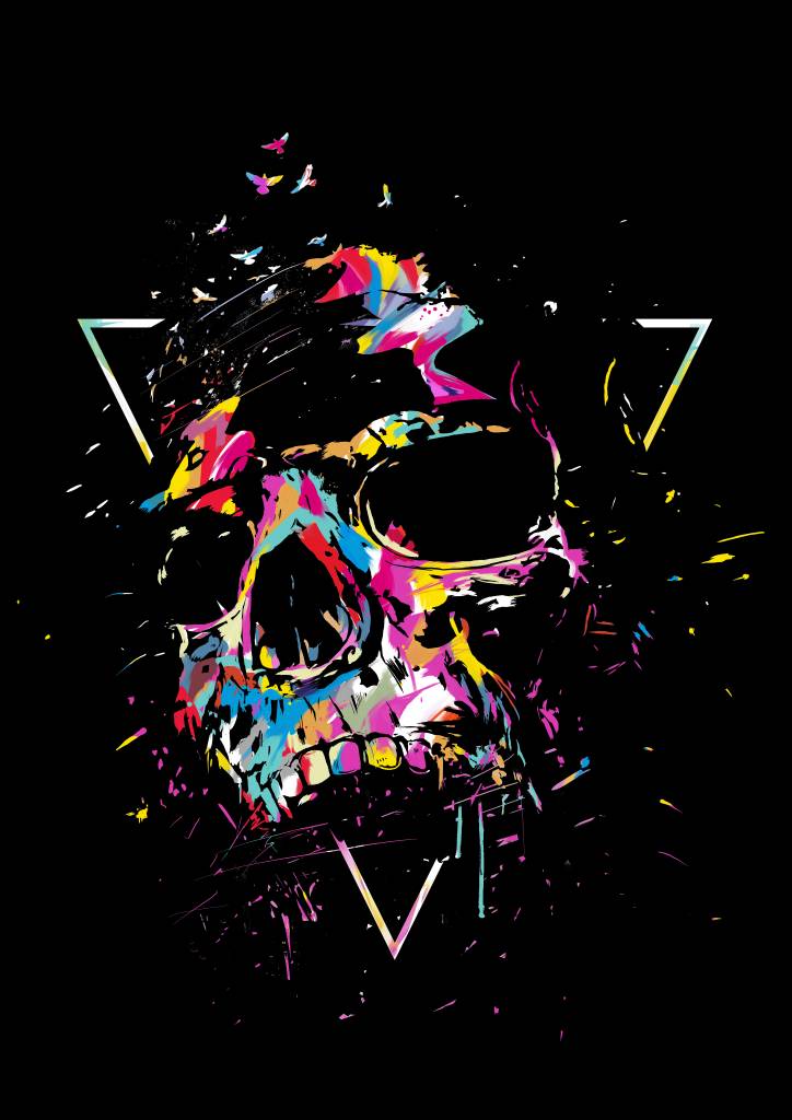 Skull X by Balazs Solti soltib . Buy Wall Art Prints at Stuckup.com ...